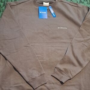 Columbia Men's Charcoal Crewneck Sweater. Size XL New